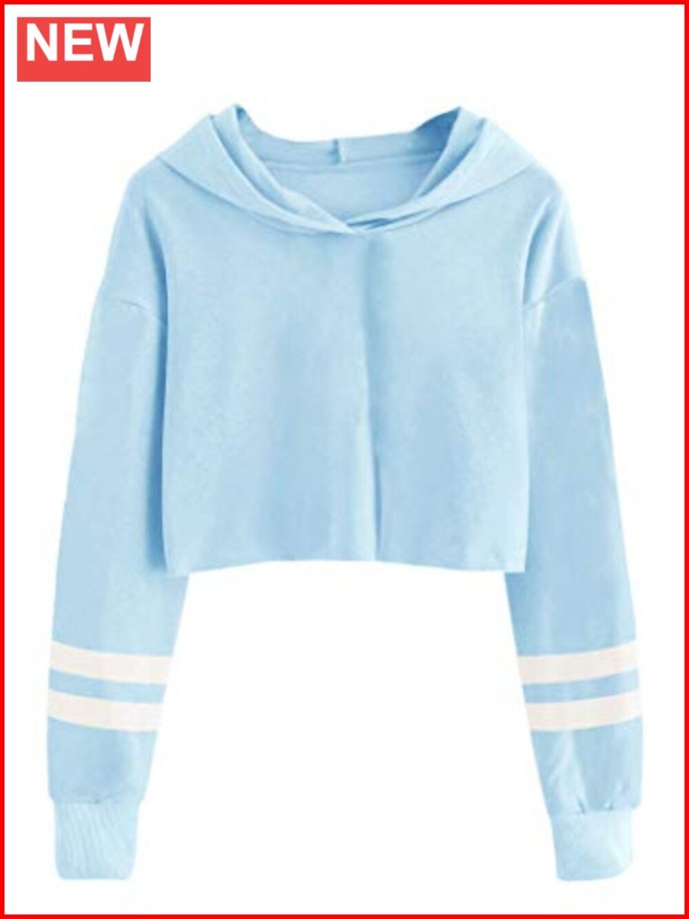 Kids Striped Long Sleeve Hooded Sweatshirt Pullover Girls Loose Fit